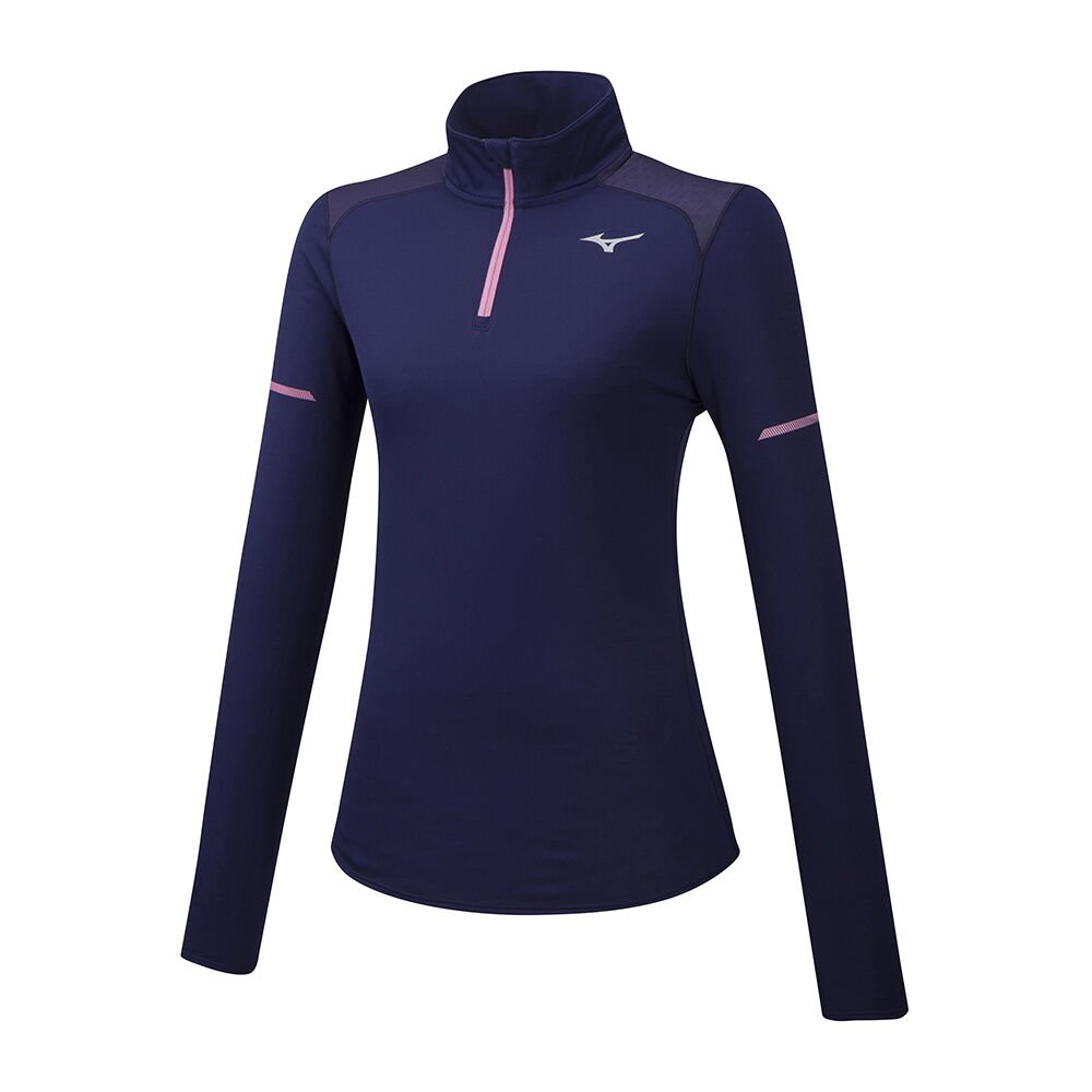 Sudaderas Mizuno Alpha LS HZ Mujer Moradas Ofertas EQSU-01693